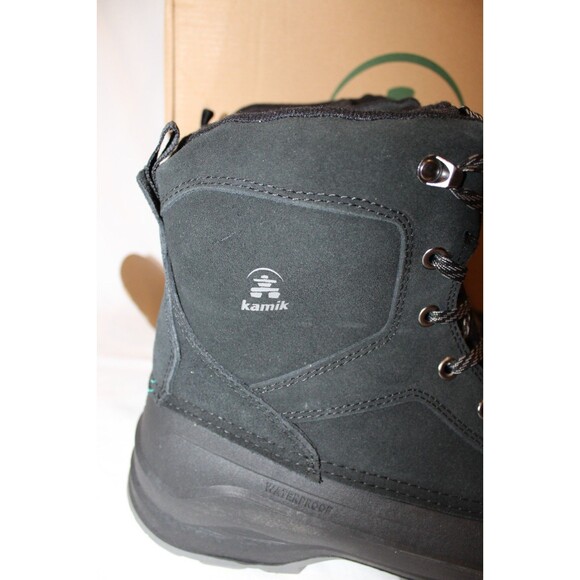 KAMIK EMPIRE LO MEN\'S WATERPROOF SUEDE BOOTS BLACK NIB SZ 14 main image 4